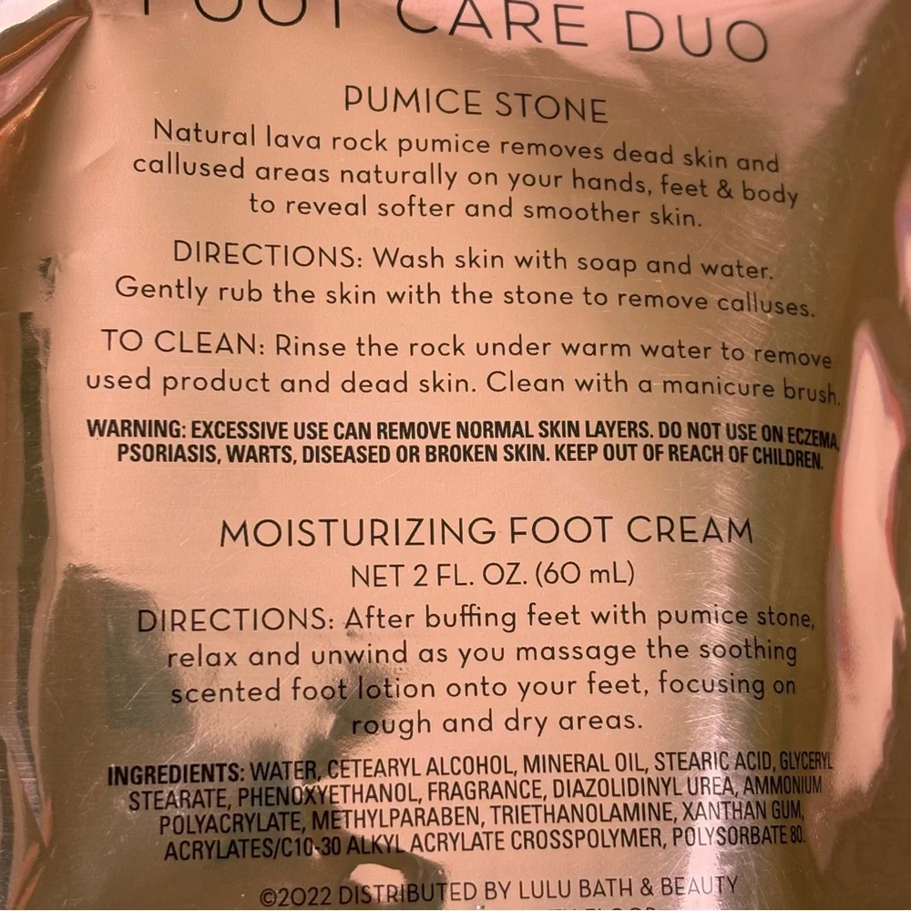 Ultra Nourishing Hydrating Foot Cream Lava Rock Pumice Stone Almond Vanilla 2oz - Picture 3 of 4